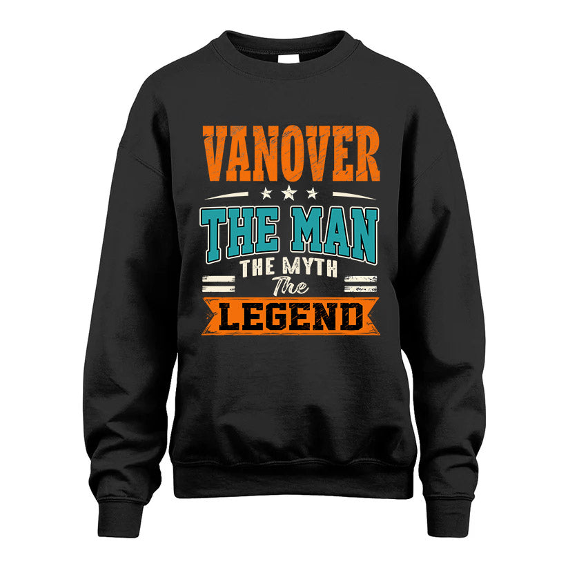VANOVER HH F007 The Man The Myth The Legend Personalized Shirt – Gift for Men