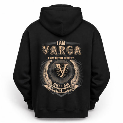 VARGA 2K-101–Personalized Name Quote Apparel “I Am NAME May Not Be Perfect But I Am Limited Edition”
