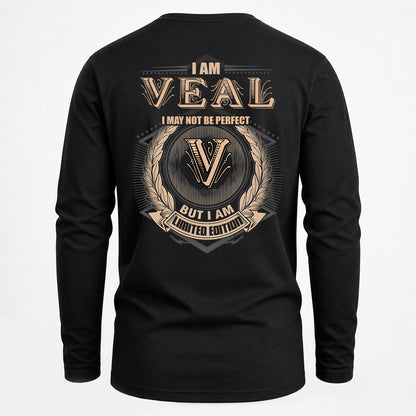 VEAL 2K-101–Personalized Name Quote Apparel “I Am NAME May Not Be Perfect But I Am Limited Edition”