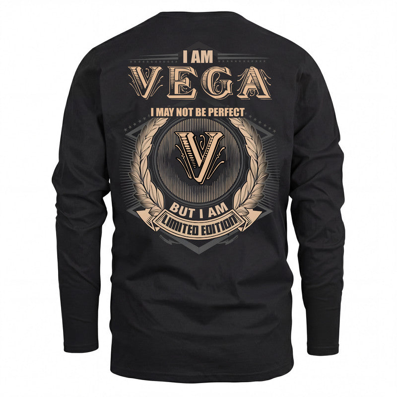 VEGA 2K-101–Personalized Name Quote Apparel “I Am NAME May Not Be Perfect But I Am Limited Edition”