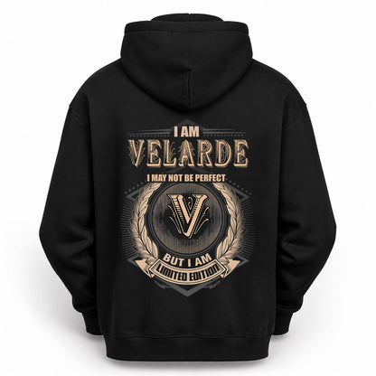VELARDE 2K-101–Personalized Name Quote Apparel “I Am NAME May Not Be Perfect But I Am Limited Edition”