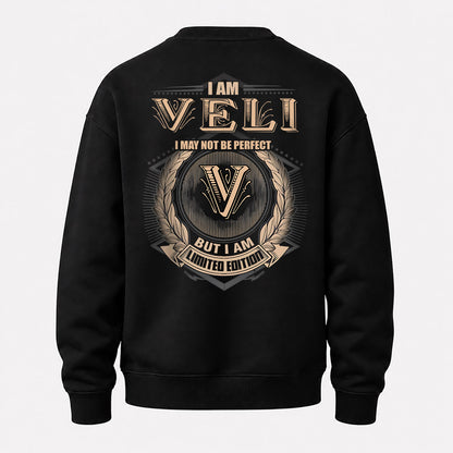 VELI 2K-101–Personalized Name Quote Apparel “I Am NAME May Not Be Perfect But I Am Limited Edition”