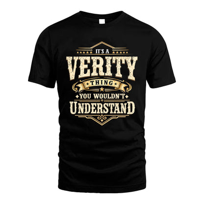 VERITY HH-F009–Personalized Name Quote Apparel “It’s an NAME Thing You Wouldn’t Understand”