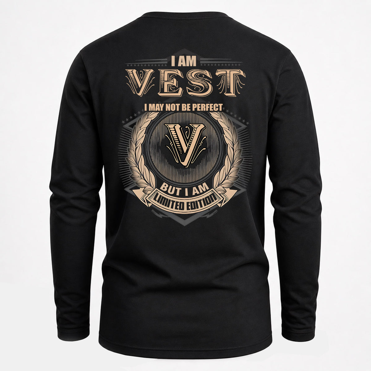 VEST 2K-101–Personalized Name Quote Apparel “I Am NAME May Not Be Perfect But I Am Limited Edition”