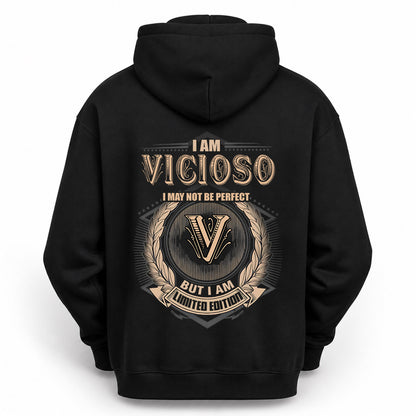 VICIOSO 2K-101–Personalized Name Quote Apparel “I Am NAME May Not Be Perfect But I Am Limited Edition”