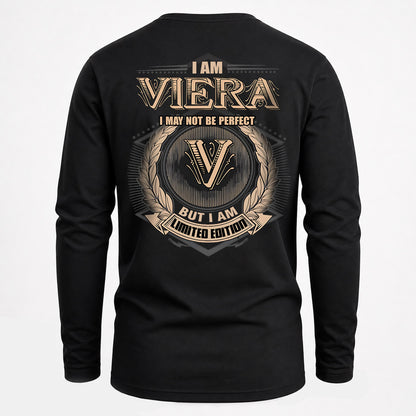 VIERA 2K-101–Personalized Name Quote Apparel “I Am NAME May Not Be Perfect But I Am Limited Edition”