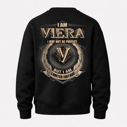 VIERA 2K-101–Personalized Name Quote Apparel “I Am NAME May Not Be Perfect But I Am Limited Edition”