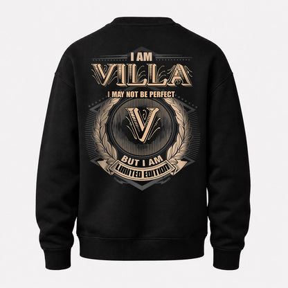VILLA 2K-101–Personalized Name Quote Apparel “I Am NAME May Not Be Perfect But I Am Limited Edition”