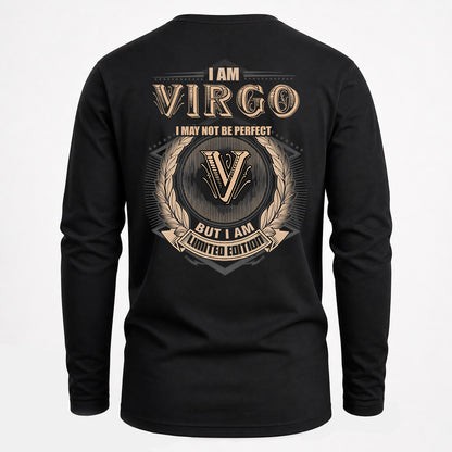 VIRGO 2K-101–Personalized Name Quote Apparel “I Am NAME May Not Be Perfect But I Am Limited Edition”