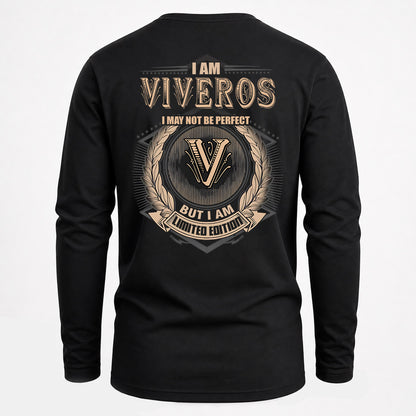 VIVEROS 2K-101–Personalized Name Quote Apparel “I Am NAME May Not Be Perfect But I Am Limited Edition”