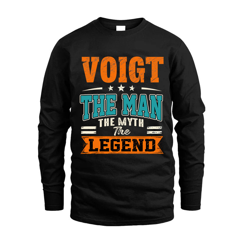 VOIGT HH F007 The Man The Myth The Legend Personalized Shirt – Gift for Men
