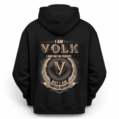 VOLK 2K-101–Personalized Name Quote Apparel “I Am NAME May Not Be Perfect But I Am Limited Edition”