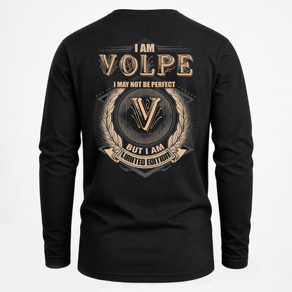 VOLPE 2K-101–Personalized Name Quote Apparel “I Am NAME May Not Be Perfect But I Am Limited Edition”