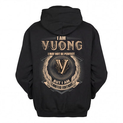 VUONG 2K-101–Personalized Name Quote Apparel “I Am NAME May Not Be Perfect But I Am Limited Edition”