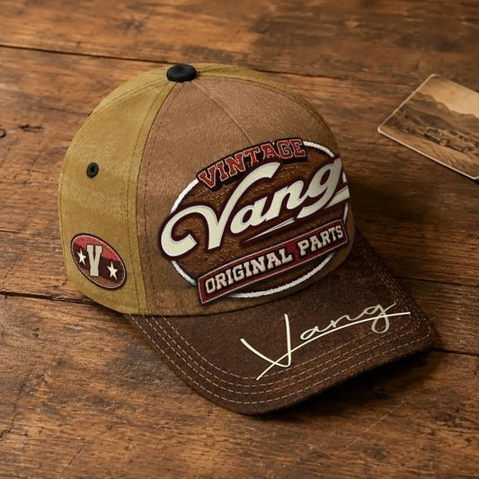VANG TC02 HH79  Personalized Name Baseball Cap, Vintage Retro Hat, Custom Gift for Him & Her