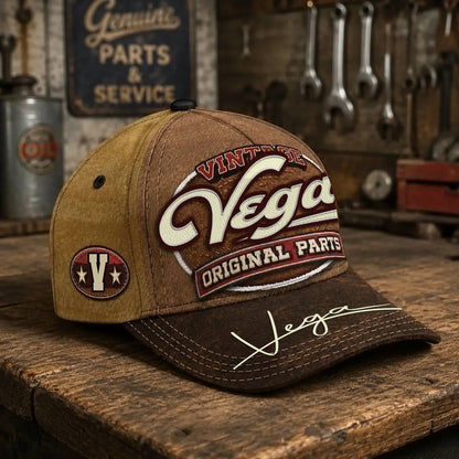 VEGA TC02 HH79  Personalized Name Baseball Cap, Vintage Retro Hat, Custom Gift for Him & Her