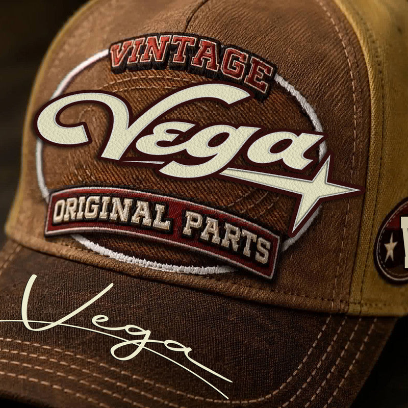 VEGA TC02 HH79  Personalized Name Baseball Cap, Vintage Retro Hat, Custom Gift for Him & Her