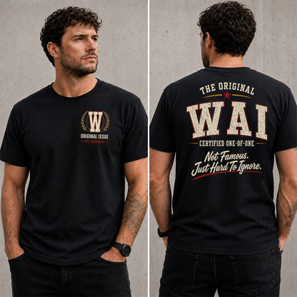 WAI W65-F6-168 – Personalized Original Issue Apparel “The Original NAME Certified One-of-One"