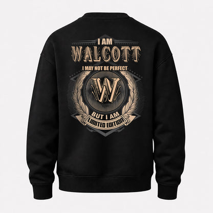 WALCOTT 2K-101–Personalized Name Quote Apparel “I Am NAME May Not Be Perfect But I Am Limited Edition”