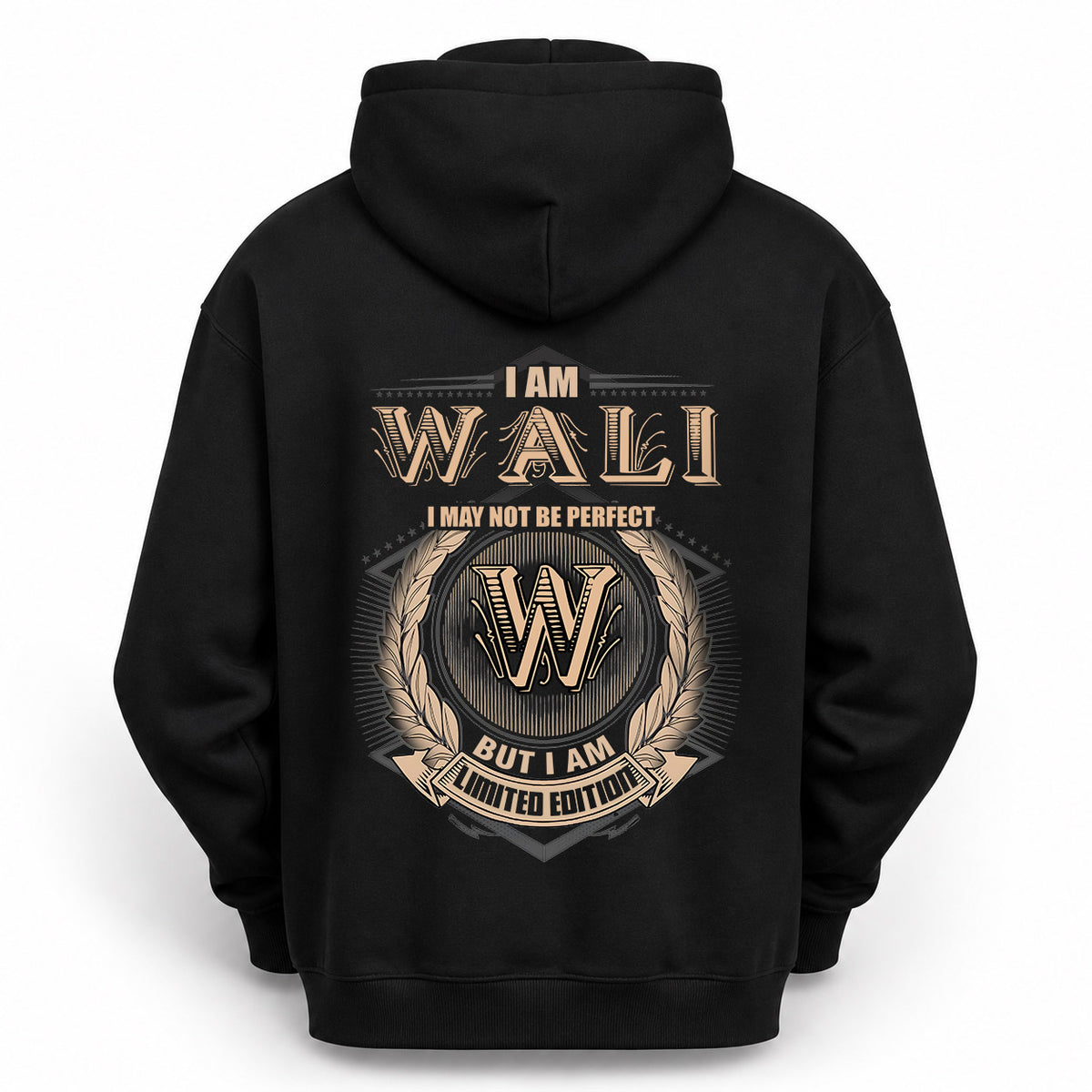 WALI 2K-101–Personalized Name Quote Apparel “I Am NAME May Not Be Perfect But I Am Limited Edition”