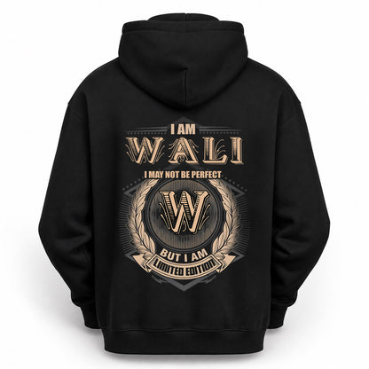 WALI 2K-101–Personalized Name Quote Apparel “I Am NAME May Not Be Perfect But I Am Limited Edition”