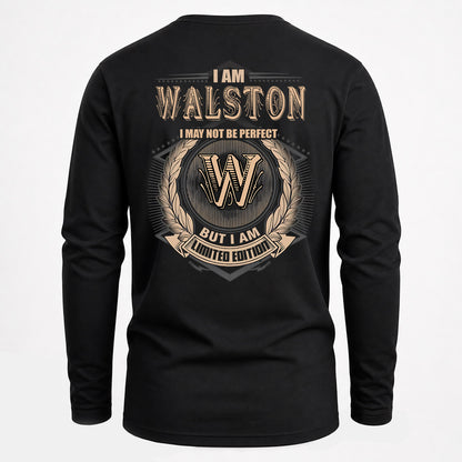WALSTON 2K-101–Personalized Name Quote Apparel “I Am NAME May Not Be Perfect But I Am Limited Edition”