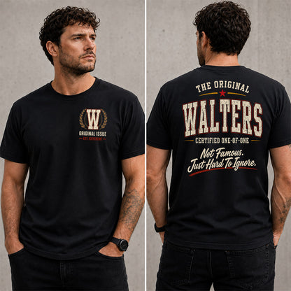 WALTERS W65-F6-168 – Personalized Original Issue Apparel “The Original NAME Certified One-of-One"