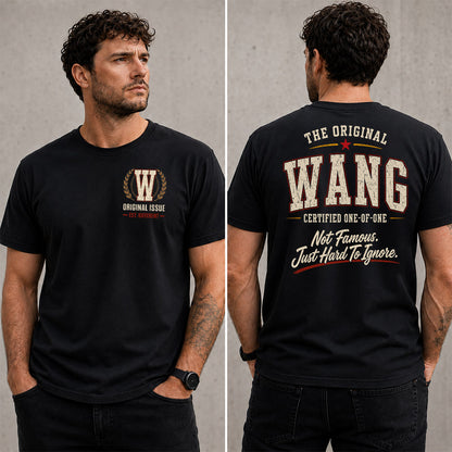 WANG W65-F6-168 – Personalized Original Issue Apparel “The Original NAME Certified One-of-One"