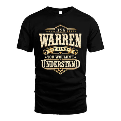WARREN HH-F009–Personalized Name Quote Apparel “It’s an NAME Thing You Wouldn’t Understand”