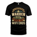 WARREN TT898-K6-229 – Personalized Funny Camping Quote Apparel “The Adventure Begins When The WiFi Ends”