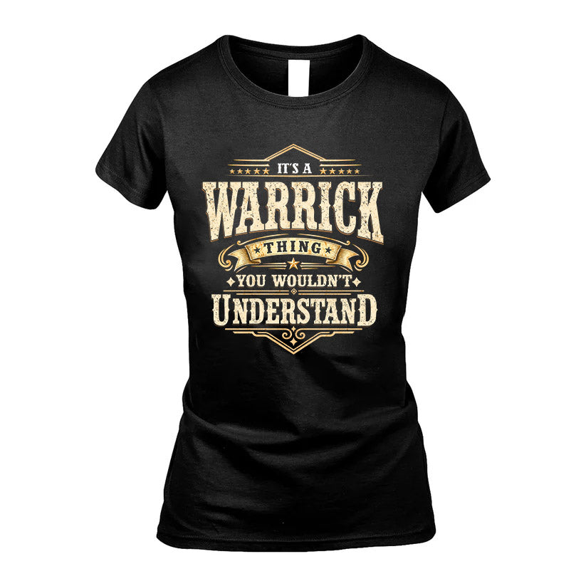 WARRICK HH-F009–Personalized Name Quote Apparel “It’s an NAME Thing You Wouldn’t Understand”