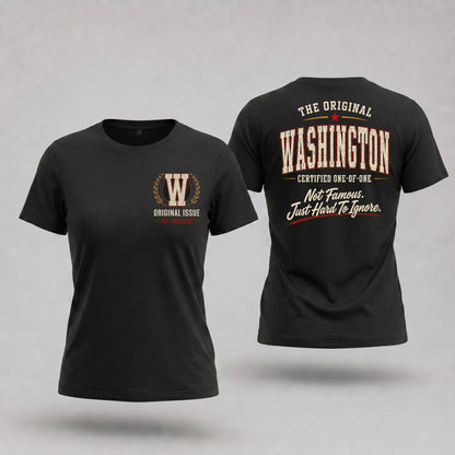 WASHINGTON W65-F6-168 – Personalized Original Issue Apparel “The Original NAME Certified One-of-One"
