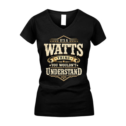 WATTS HH-F009–Personalized Name Quote Apparel “It’s an NAME Thing You Wouldn’t Understand”