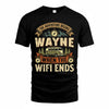 WAYNE TT898-K6-229 – Personalized Funny Camping Quote Apparel “The Adventure Begins When The WiFi Ends”