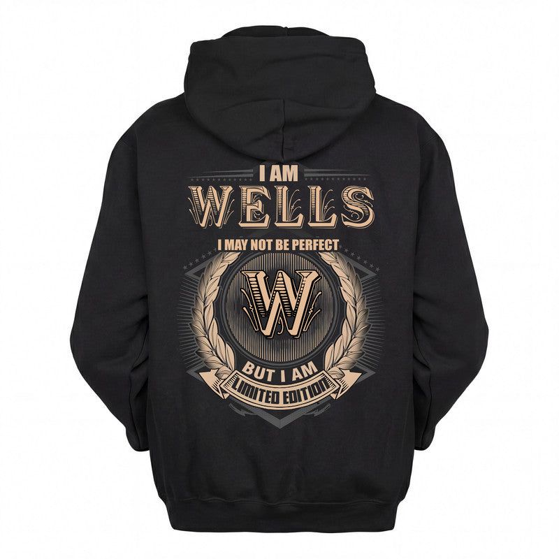 WELLS 2K-101–Personalized Name Quote Apparel “I Am NAME May Not Be Perfect But I Am Limited Edition”