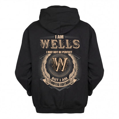 WELLS 2K-101–Personalized Name Quote Apparel “I Am NAME May Not Be Perfect But I Am Limited Edition”