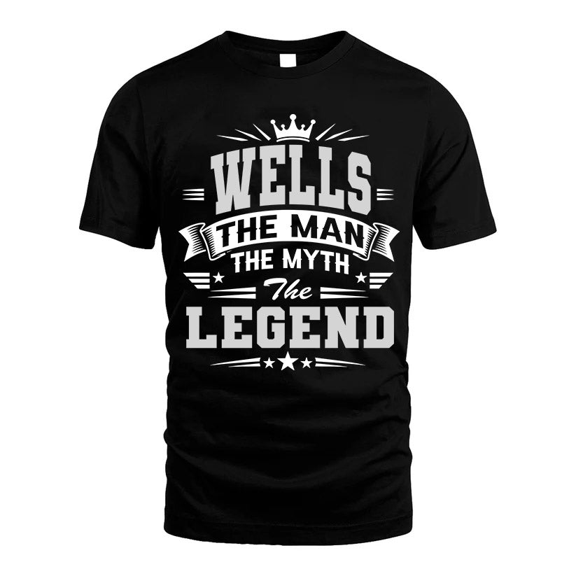 WELLS HH F004 The Man The Myth The Legend Personalized Shirt – Gift for Men