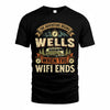 WELLS TT898-K6-229 – Personalized Funny Camping Quote Apparel “The Adventure Begins When The WiFi Ends”