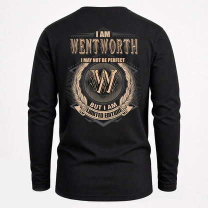 WENTWORTH 2K-101–Personalized Name Quote Apparel “I Am NAME May Not Be Perfect But I Am Limited Edition”