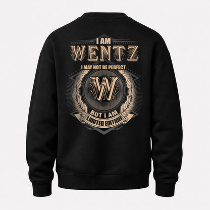 WENTZ 2K-101–Personalized Name Quote Apparel “I Am NAME May Not Be Perfect But I Am Limited Edition”