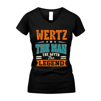 WERTZ HH F007 The Man The Myth The Legend Personalized Shirt – Gift for Men