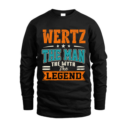 WERTZ HH F007 The Man The Myth The Legend Personalized Shirt – Gift for Men