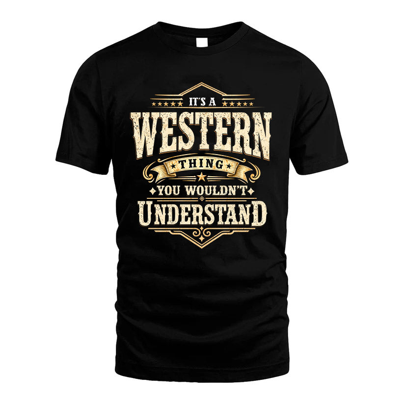 WESTERN HH-F009–Personalized Name Quote Apparel “It’s an NAME Thing You Wouldn’t Understand”