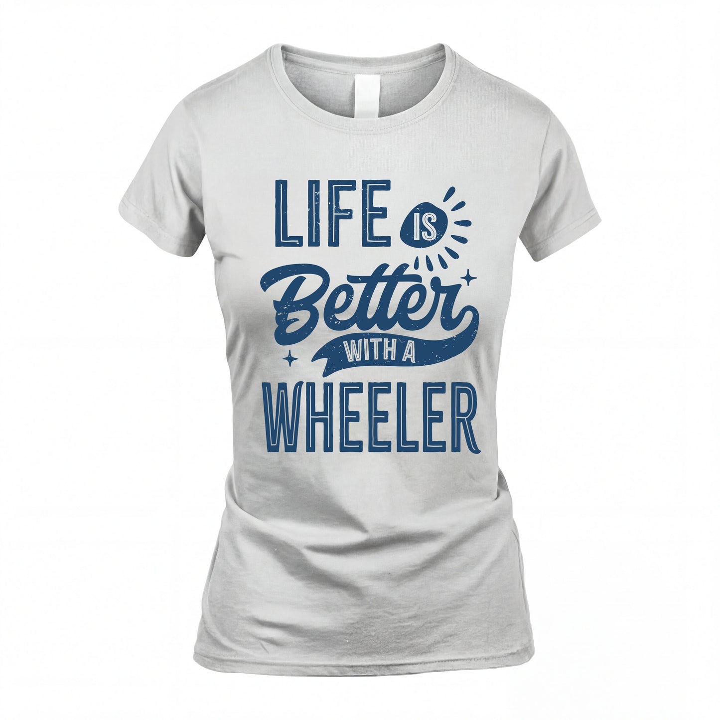 WHEELER HH88-K2–Personalized Name Quote T-Shirt Life Is Better With Unisex Gift