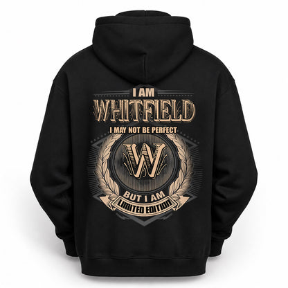 WHITFIELD 2K-101–Personalized Name Quote Apparel “I Am NAME May Not Be Perfect But I Am Limited Edition”