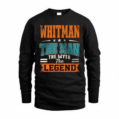 WHITMAN HH F007 The Man The Myth The Legend Personalized Shirt – Gift for Men