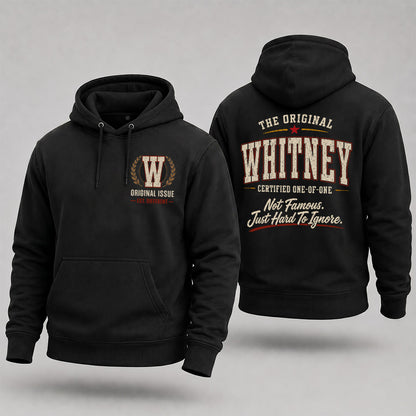 WHITNEY W65-F6-168 – Personalized Original Issue Apparel “The Original NAME Certified One-of-One"