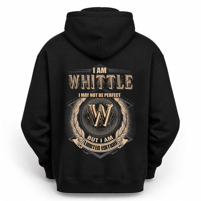 WHITTLE 2K-101–Personalized Name Quote Apparel “I Am NAME May Not Be Perfect But I Am Limited Edition”