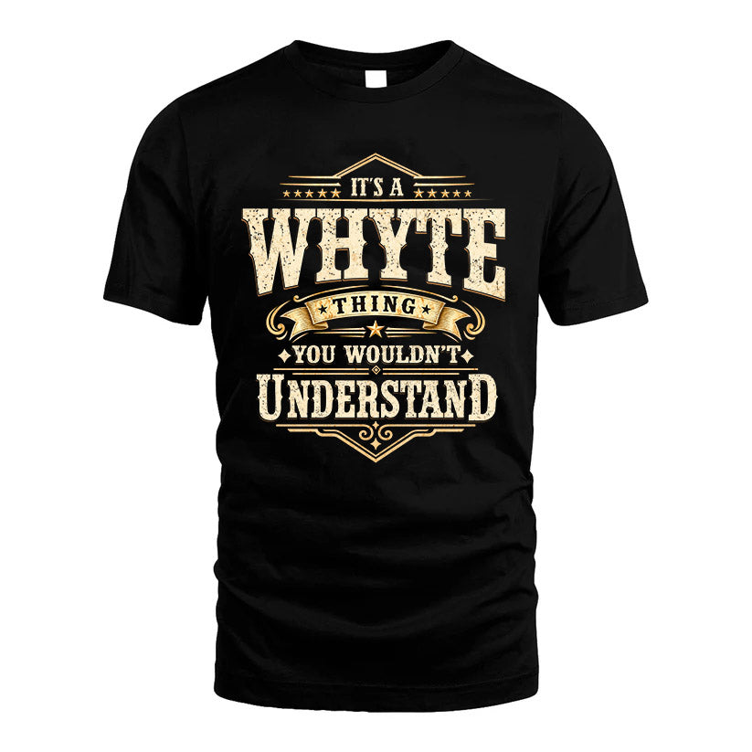 WHYTE HH-F009–Personalized Name Quote Apparel “It’s an NAME Thing You Wouldn’t Understand”