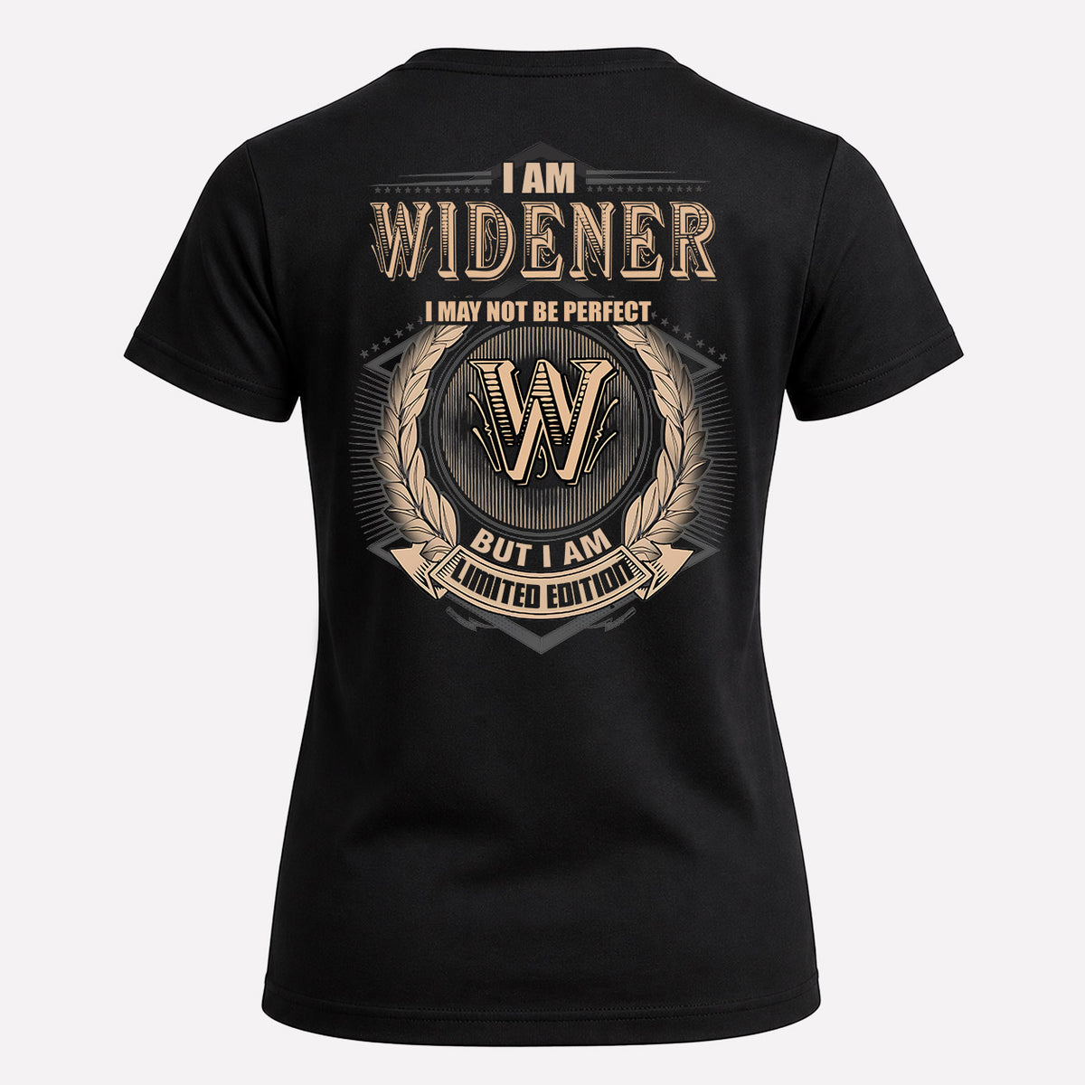 WIDENER 2K-101–Personalized Name Quote Apparel “I Am NAME May Not Be Perfect But I Am Limited Edition”